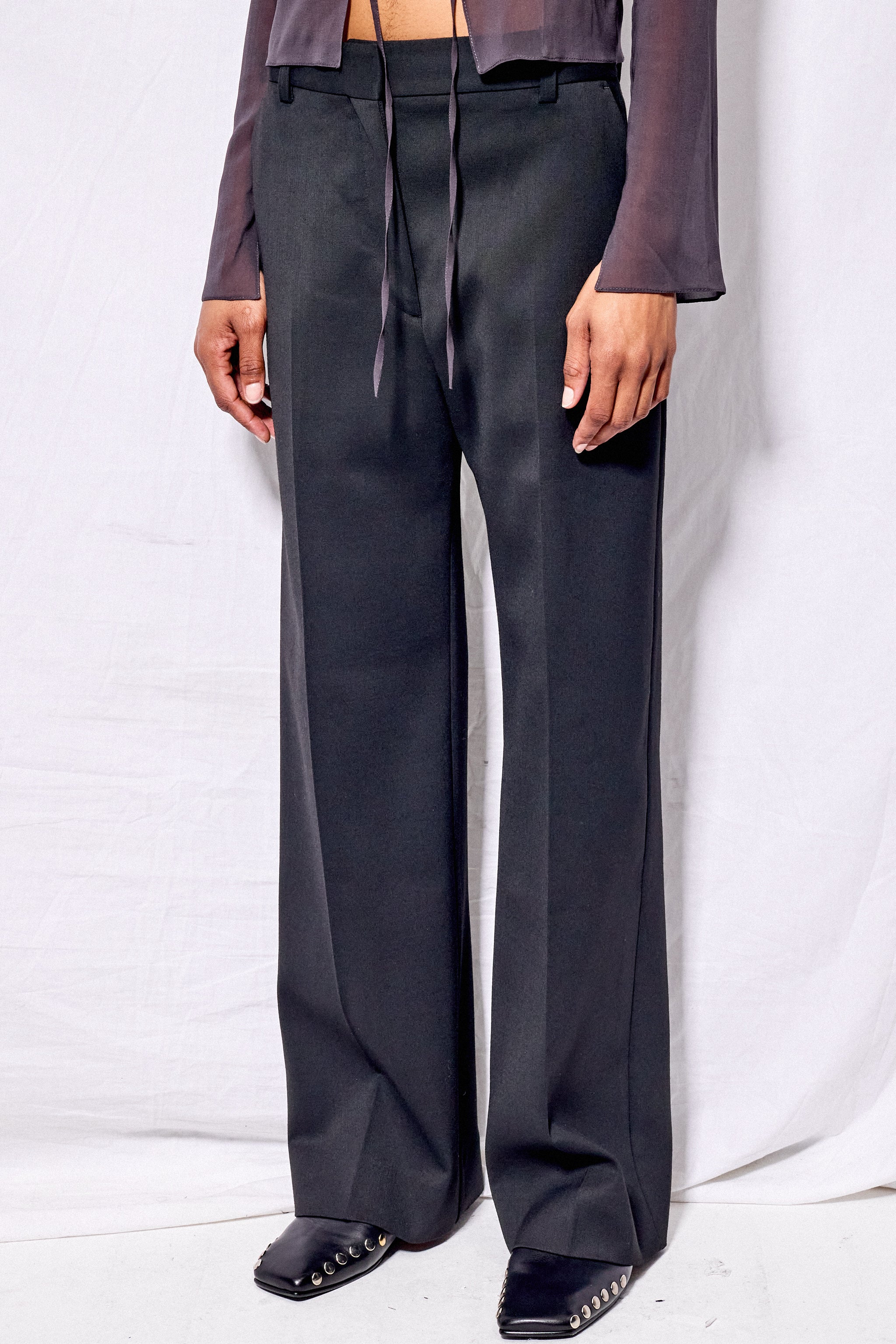 Black Straight Leg Pant