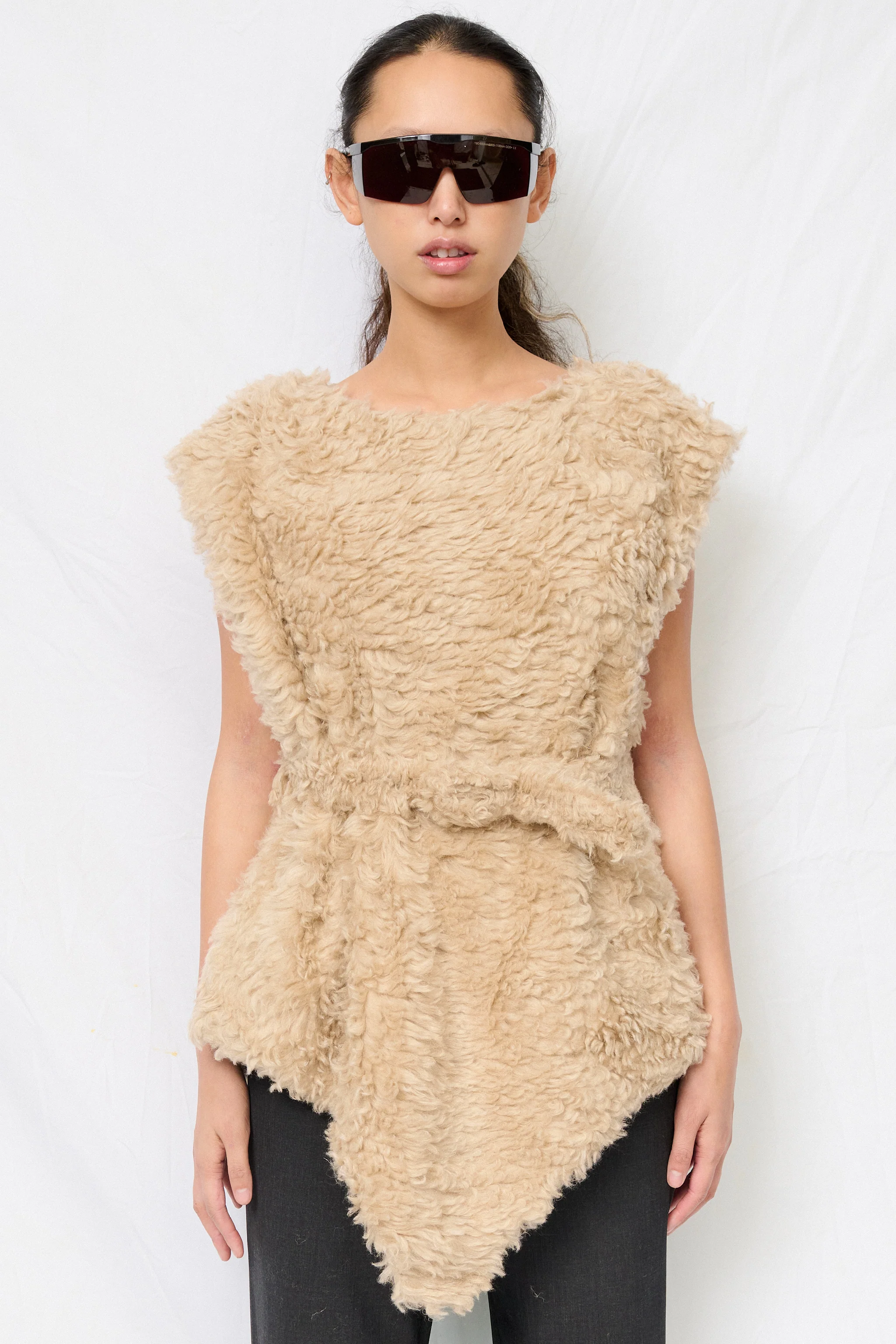 Natural Boa Costume Top